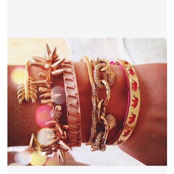 Stella & Dot Jewelry - NEW Elephant Strength Bracelet Pink Stella&Dot